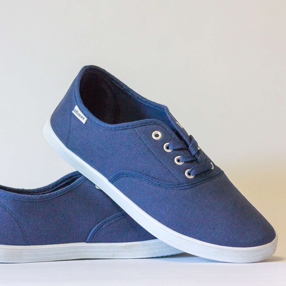 Shoes - Blue Canvas Shoes